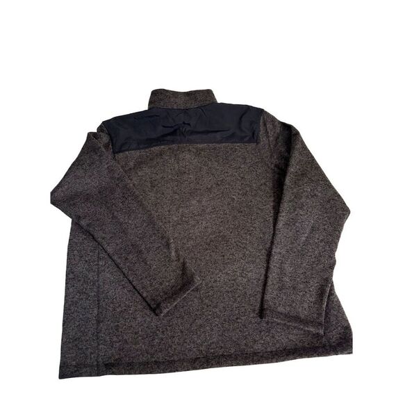 Eddie Bauer Men's XL Gray 1/4 Zip Pullover Sweater Mock Neck Casual Grey NWT - Picture 2 of 10